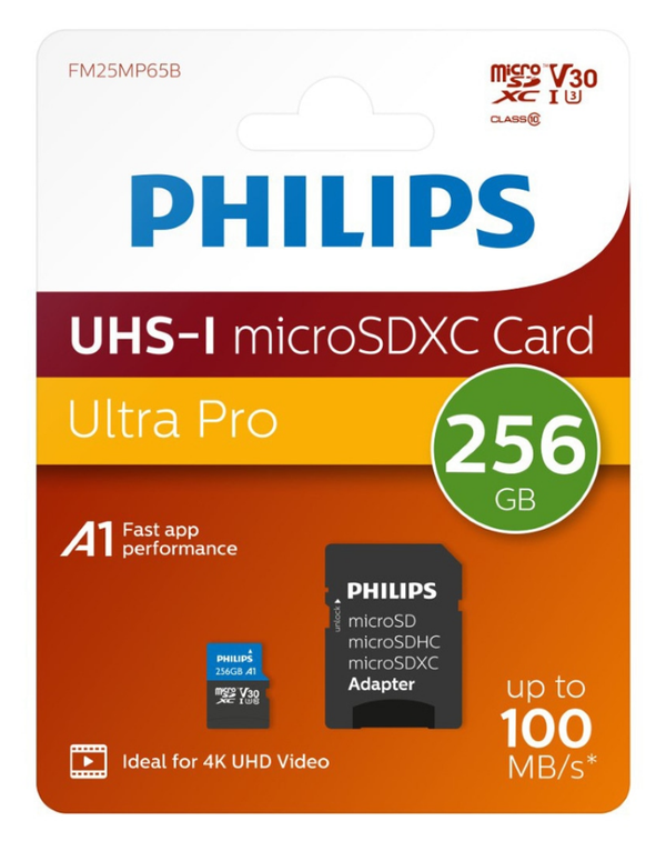 TARJETA MEMORIA MICRO SD 256GB PHILIPS