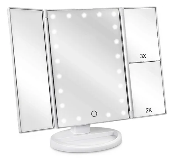 ESPEJO LED SOBREMESA ABATIBLE