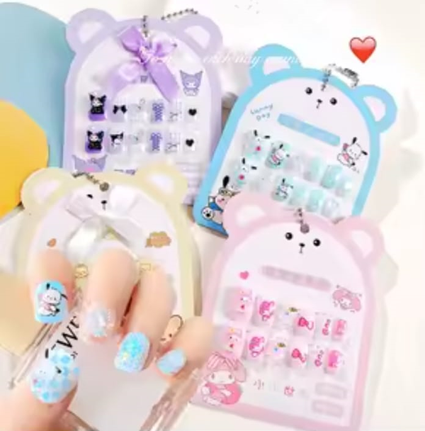 UÑAS POSTIZAS INFANTILES 12pz BLISTER