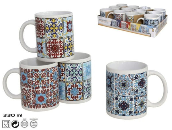 TAZA MUG CERAMICA HIDRAULICO 330ml (12)