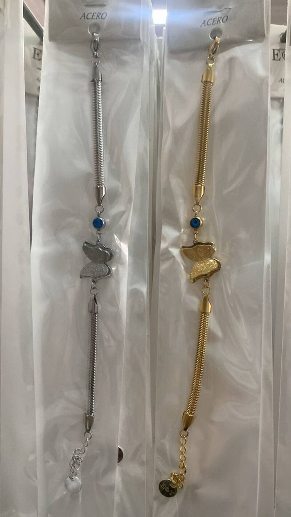 PULSERA ACERO ADORNOS