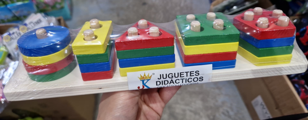 PUZZLE MADERA FORMAS GEOMETRICAS 34x12cm