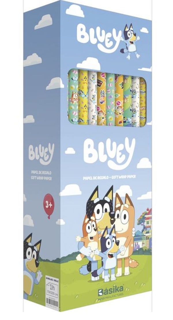 PAPEL DE REGALO BLUEY 70cm x 2m (50)