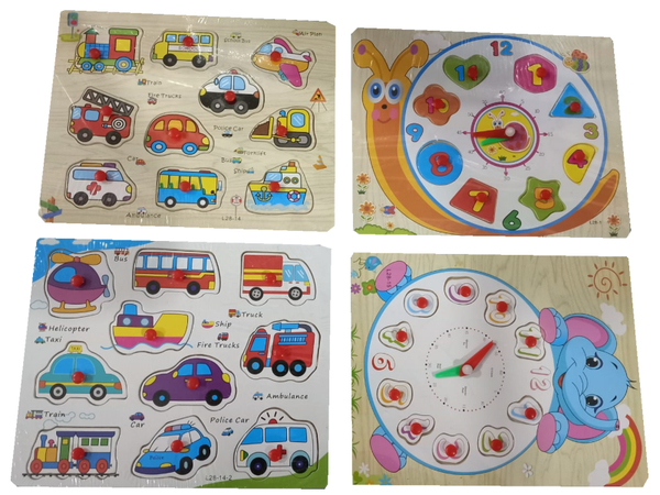 PUZZLE MADERA AGARRADOR SURTIDO