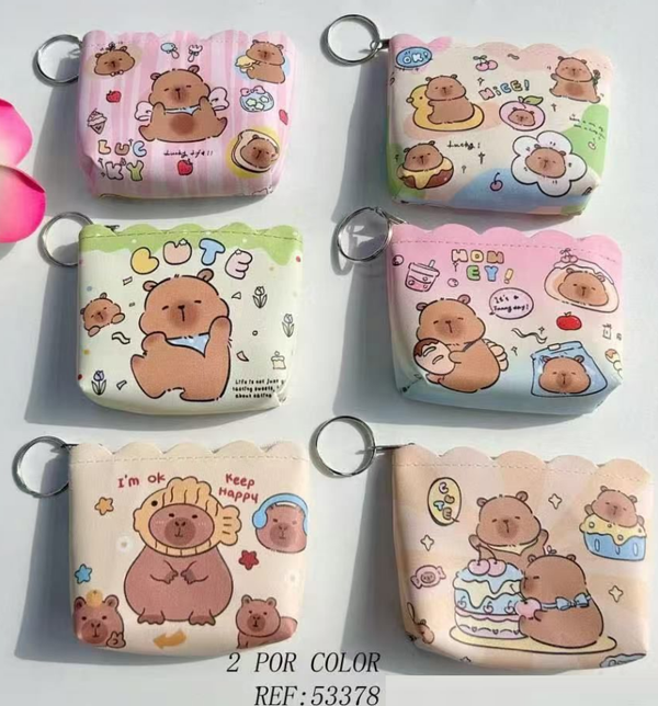 MONEDERO CREMALLERA CAPYBARA 10x9cm (12)