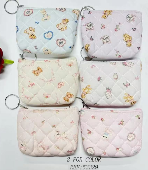 MONEDERO CREMALLERA PESPUNTES PASTEL 10x9cm (12)