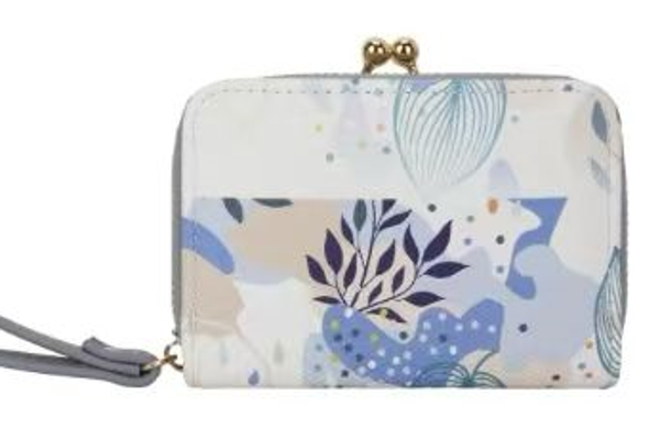 CARTERA SRA. MANO CIERRE ANTIGUO PRIMAVERA 11x8cm