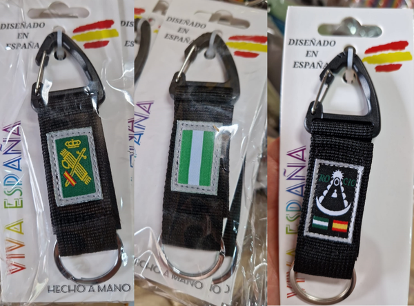 LLAVERO TEJIDO MOTIVOS ESPAÑA/ANDALUCIA