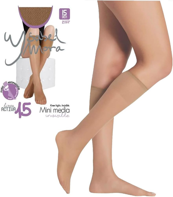 MINI MEDIA LYCRA 15DEN 2PARES YSABEL MORA (12)