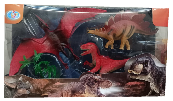 DINOSAURIOS 5pz CAJA 32x18cm