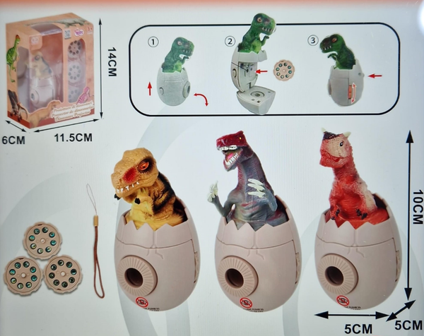 DINOSAURIO HUEVO PROYECTOR CAJA