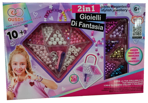 SET ABALORIOS CAJA 34x21cm