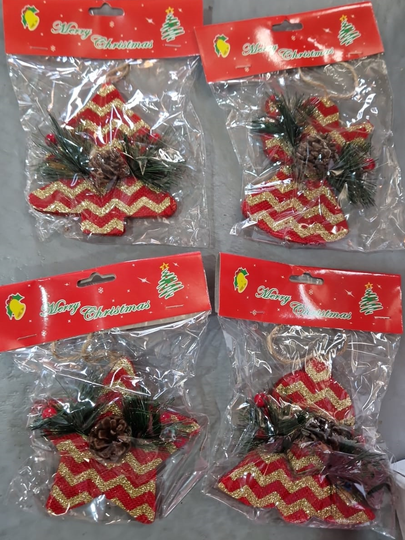 COLGANTE MADERA NAVIDAD 4SURTIDOS