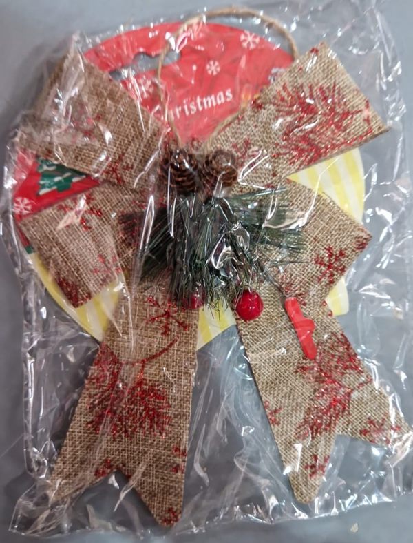LAZO DECORATIVO NAVIDAD 22cm