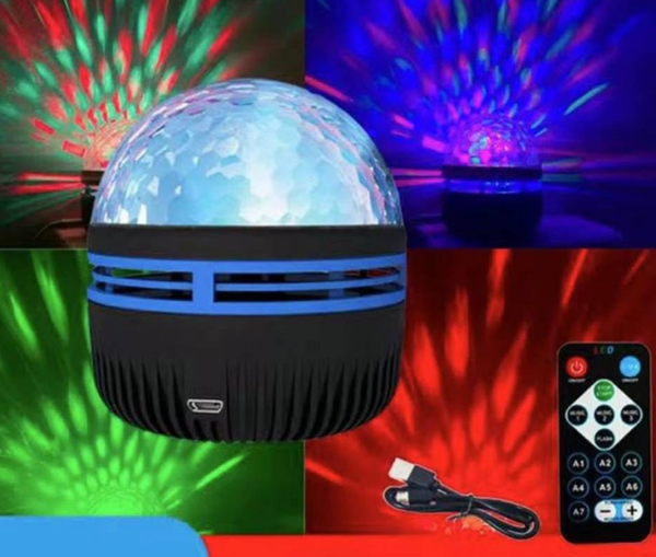 LAMPARA PROYECTOR DESTELLOS FIESTA USB