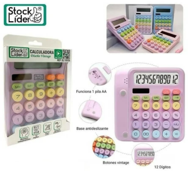 CALCULADORA SOBREMESA STOCK LIDER