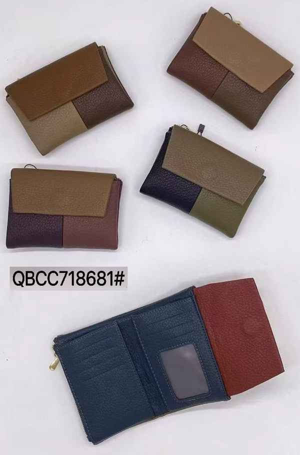 CARTERA SRA. CUADRADA BICOLOR 10x14cm