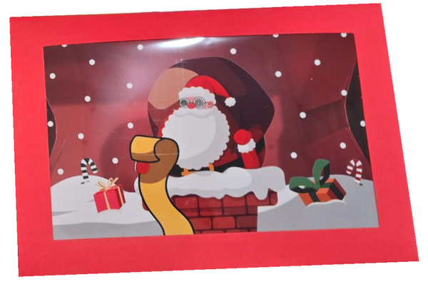 CAJA CARTON DECO NAVIDAD 23x15x7cm