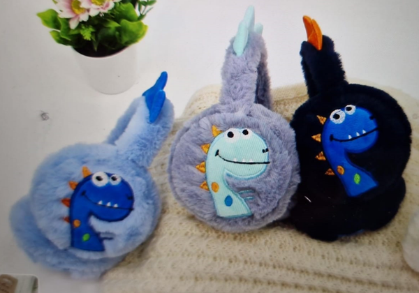 OREJERAS INF. PELUCHE DINOS
