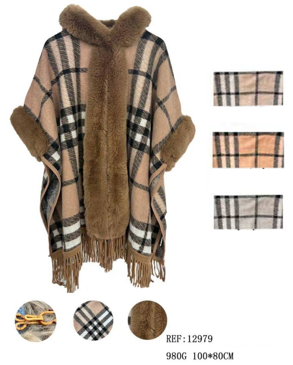 CAPA INVIERNO ESTAMPADA CON PELO