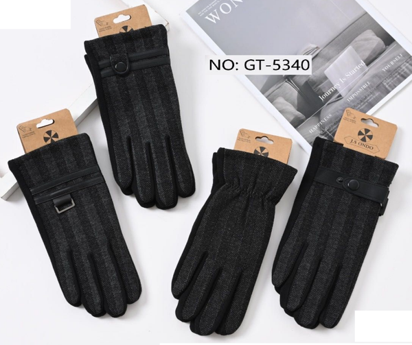 GUANTES SRA. NEGRO RAYAS