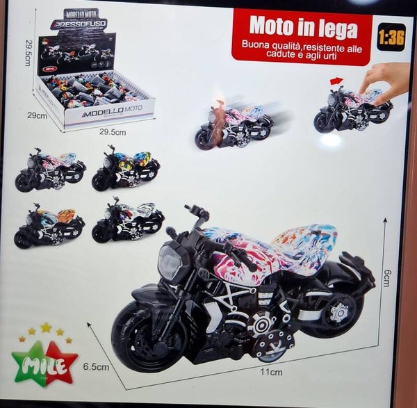 MOTO FRICCION METAL 1:36 EXPOSITOR (12)