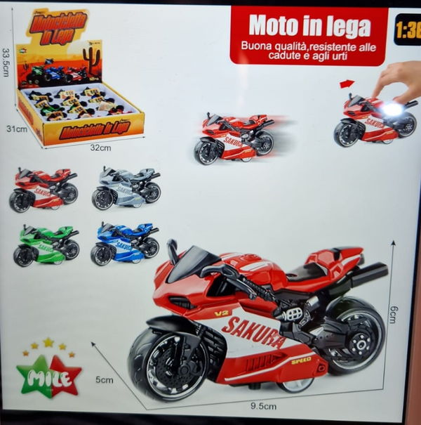 MOTO FRICCION METAL 1:36 EXPOSITOR (12)