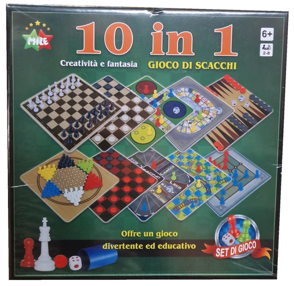 JUEGOS 10EN1 REUNIDOS CAJA
