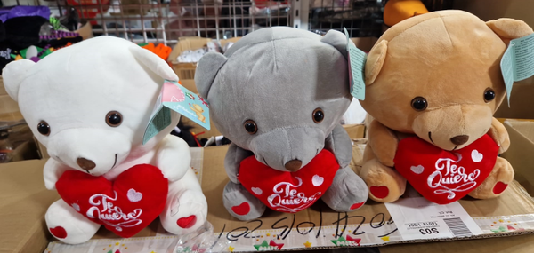 PELUCHE OSITO SAN VALENTIN 26cm