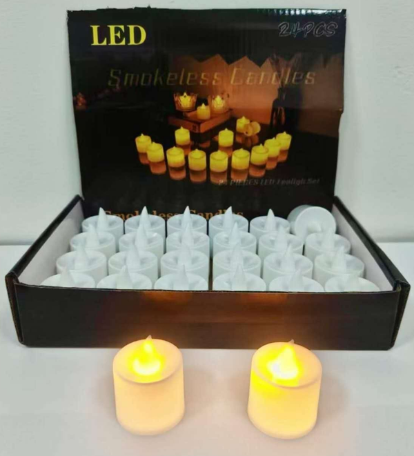 VELA LED PILAS TACO EXPOSITOR (24)