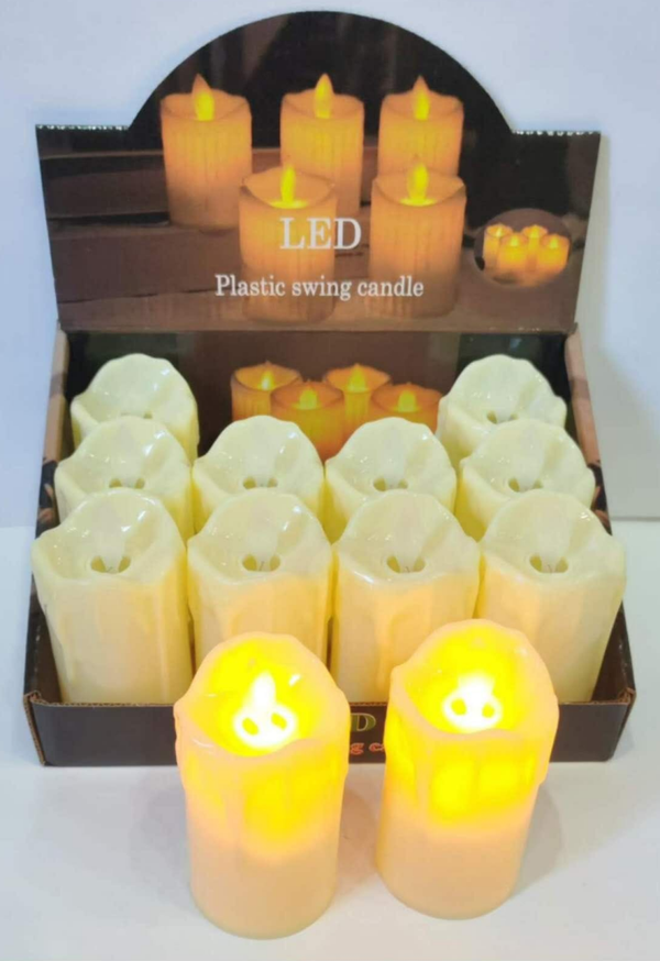 VELA LED PILAS LLAMA MOVIBLE 9cm (12)