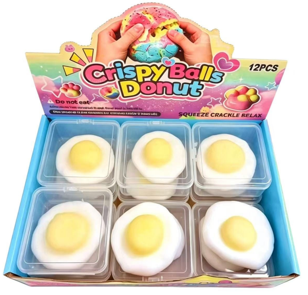 SQUISHY HUEVO FRITO CERA EXPOSITOR (12)