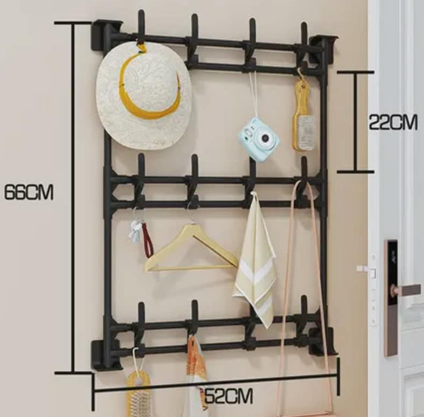 PERCHA PARED METALICA 66x52cm