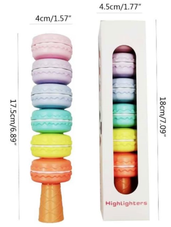 ROTULADORES FLUORESCENTES SET6 MACAROONS