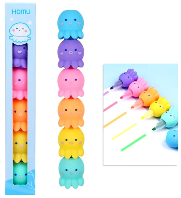 ROTULADORES FLUORESCENTES SET6 PULPOS