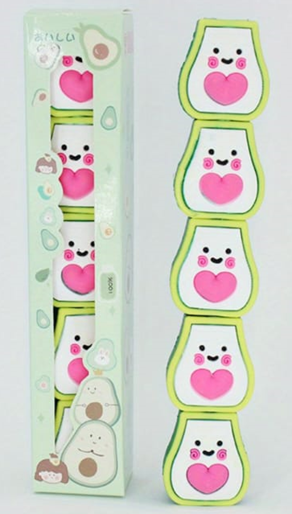 ROTULADORES FLUORESCENTES SET5 AGUACATES
