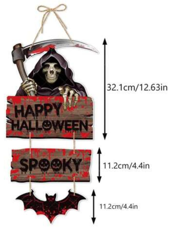 CARTEL COLGANTE HALLOWEEN