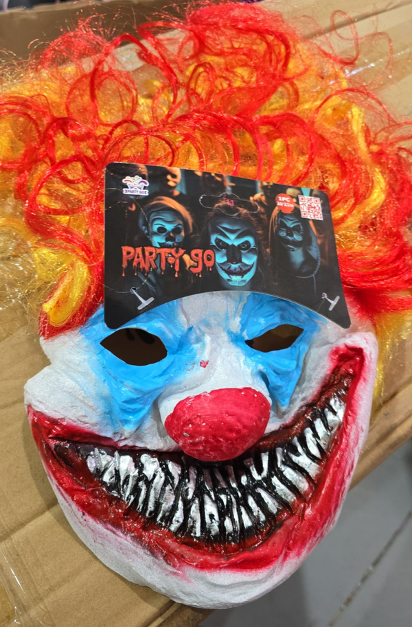 MASCARA LATEX PAYASO HALLOWEEN