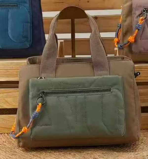 BOLSO ACOLCHADO BICOLOR 31x22cm