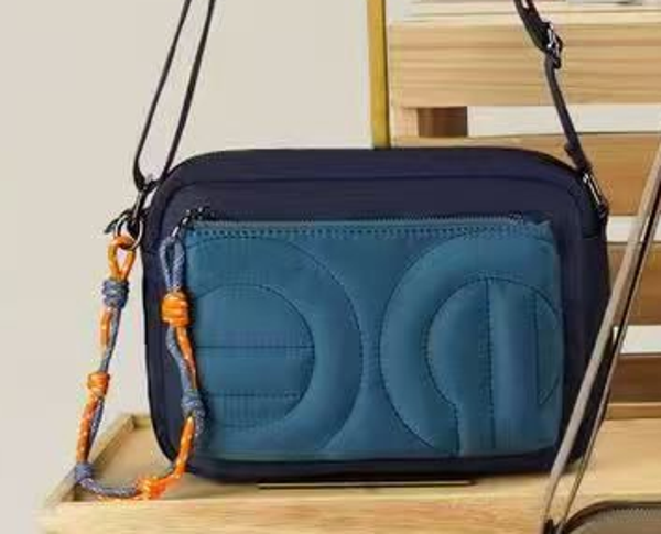 BOLSO BANDOLERA BICOLOR 23x18cm