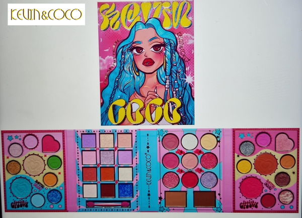 PALETA SOMBRA OJOS 43COLORES KEVIN & COCO