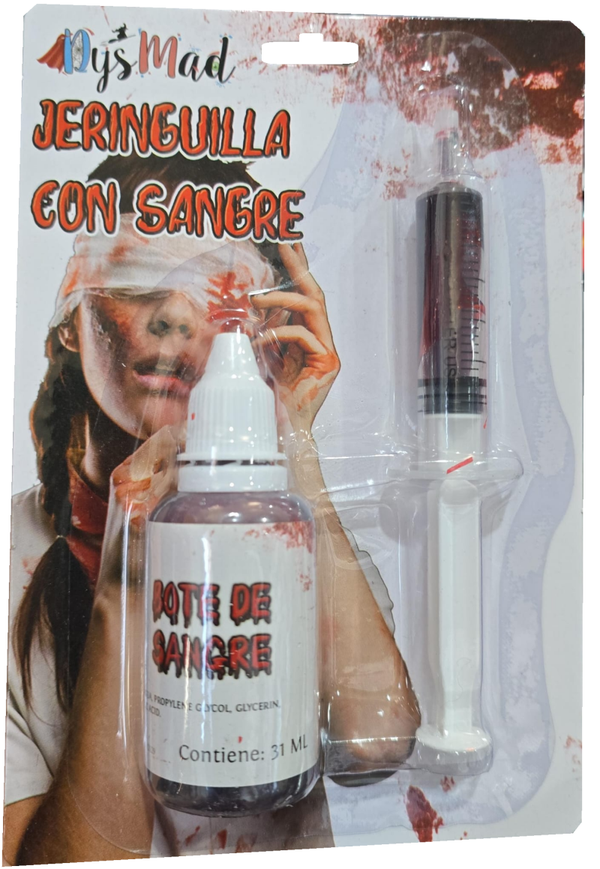 JERINGUILLA CON SANGRE HALLOWEEN BLISTER