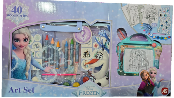 SET PAPELERIA FROZEN 40pz CAJA 55x31cm