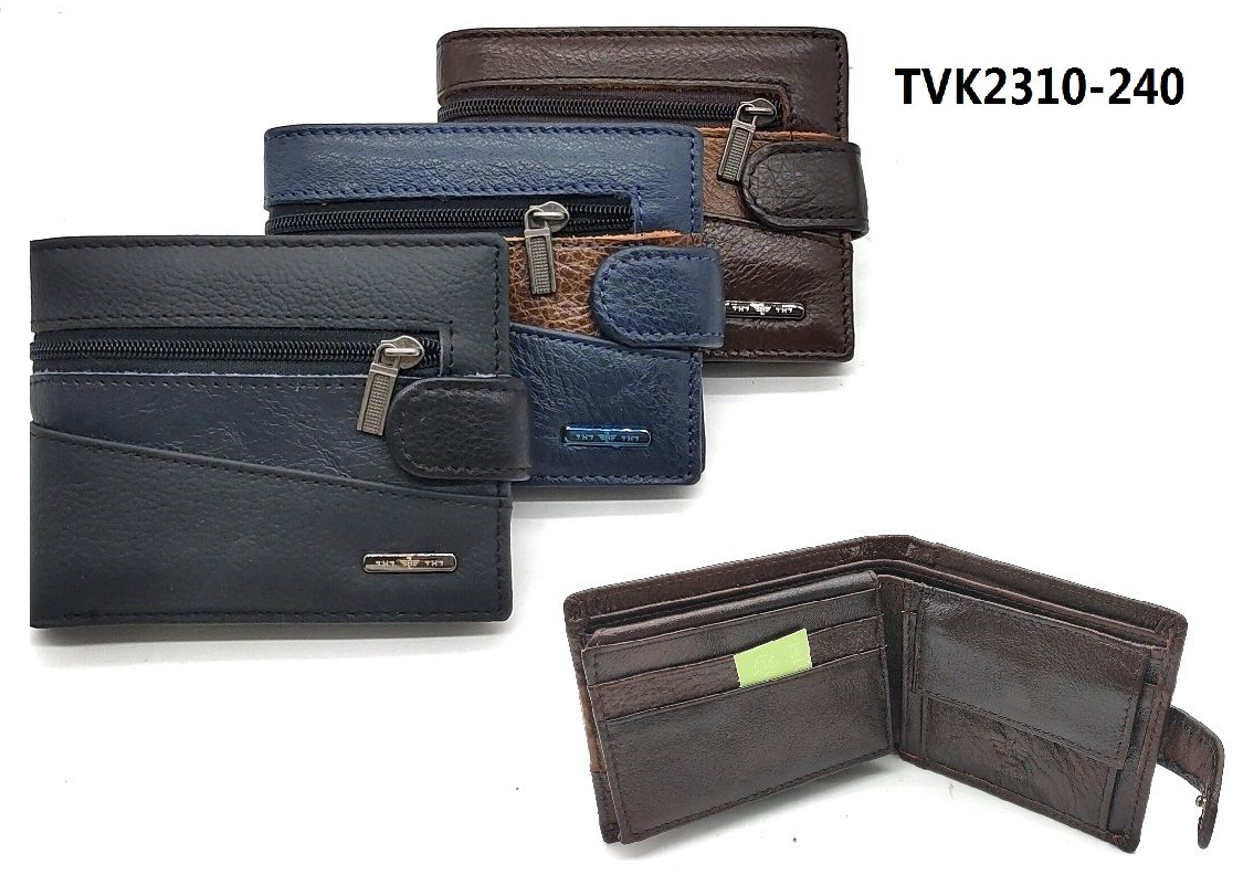 CARTERA CRO. PIEL MONEDERO INTERIOR 11x9cm