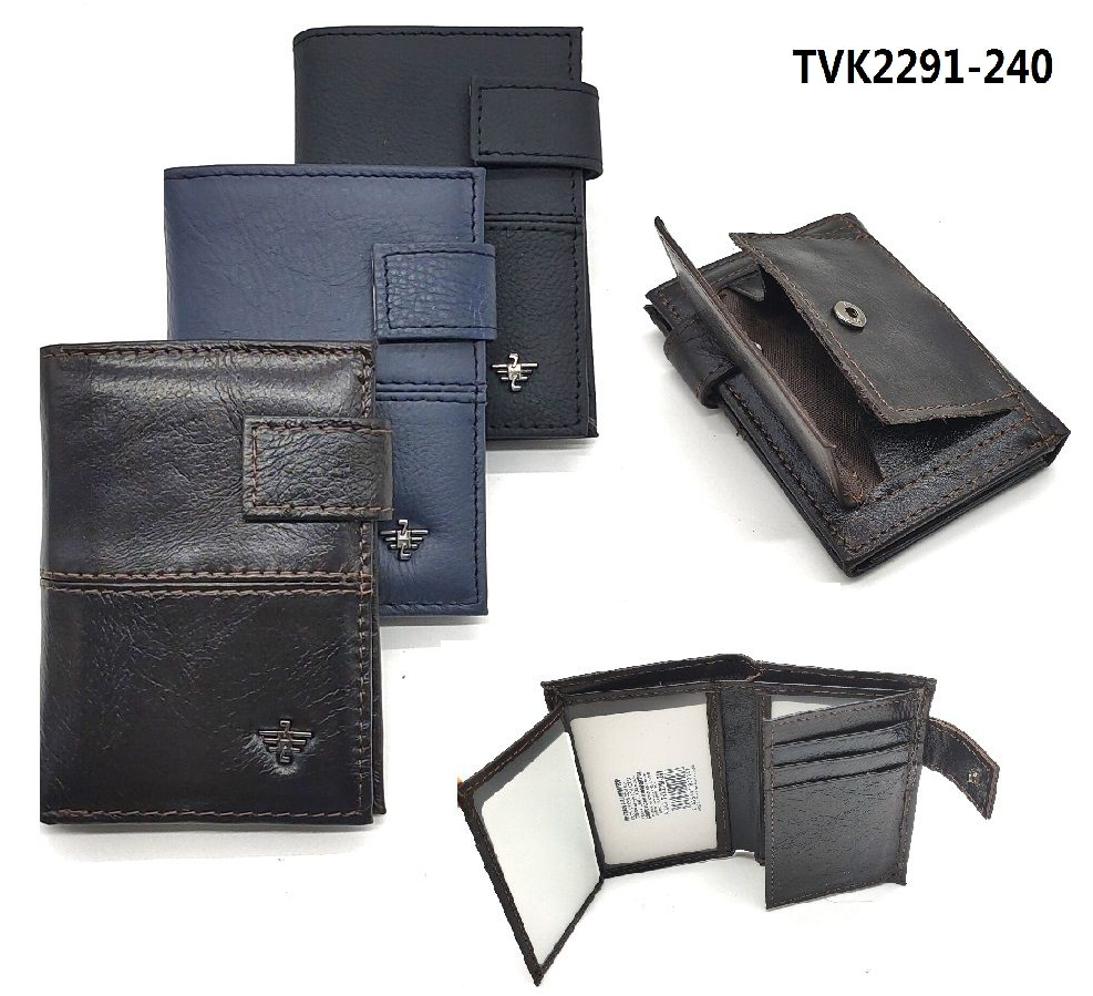 CARTERA CRO. PIEL MONEDERO INTERIOR 11x9cm