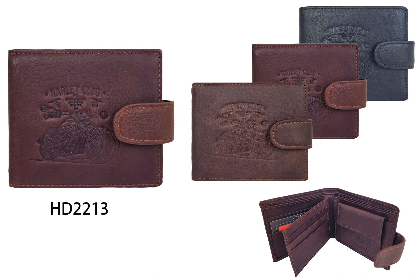 CARTERA JUVENIL CUERO EN CAJA 11x9cm