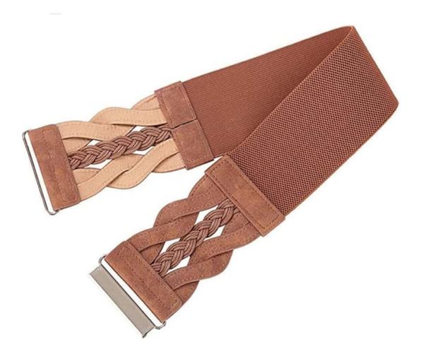 CINTURON SRA. ELASTICO MARRON