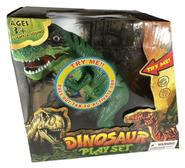 DINOSAURIO ACCION CAJA