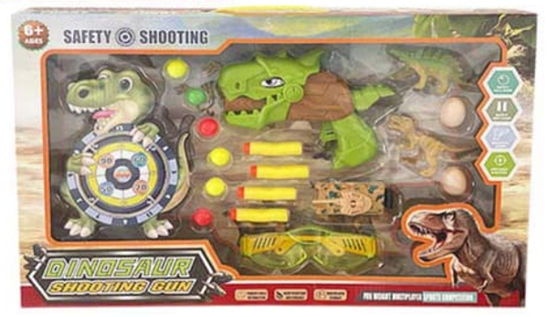 PISTOLA LANZA BALAS DINO CAJA