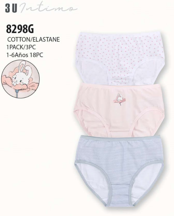 BRAGUITA INF. ALGODON TRESS #8298 1-6años (18)